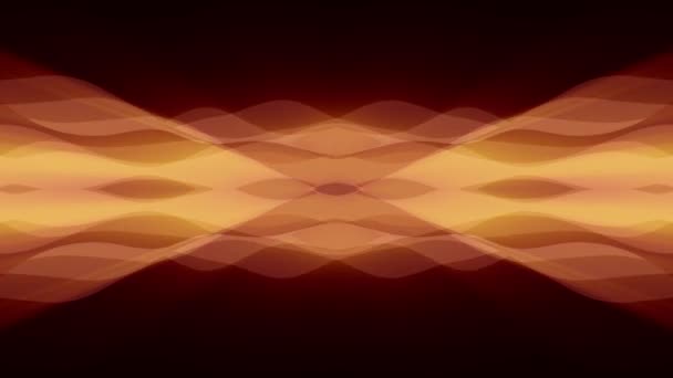 Ozdobnych symetryczne miękkie kolorowe ruchome fale kształt wzór animacji tła bezszwowe pętli nowej jakości retro vintage wakacje kształt kolorowe uniwersalny ruchu dynamicznego animowane radosny materiału wideo — Wideo stockowe