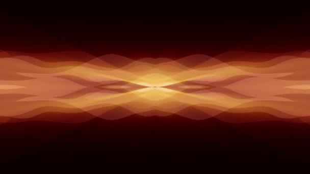 Díszítő szimmetrikus lágy színű mozgó hullámok alakzat minta animáció háttér folyamatos hurok új minőségi retro vintage üdülés alakzat színes univerzális mozgás dinamikus animációs örömteli videofelvétel — Stock videók