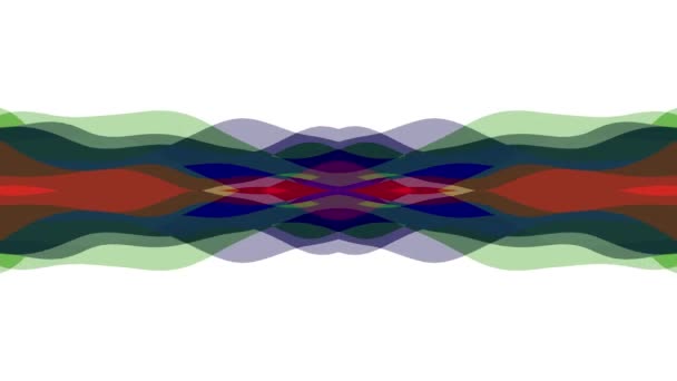 Süs simetrik yumuşak renk hareketli dalgalar şekil desen animasyon arka plan sorunsuz döngü yeni kalite retro vintage tatil şekli renkli evrensel hareket dinamik animasyon neşeli video görüntüleri — Stok video