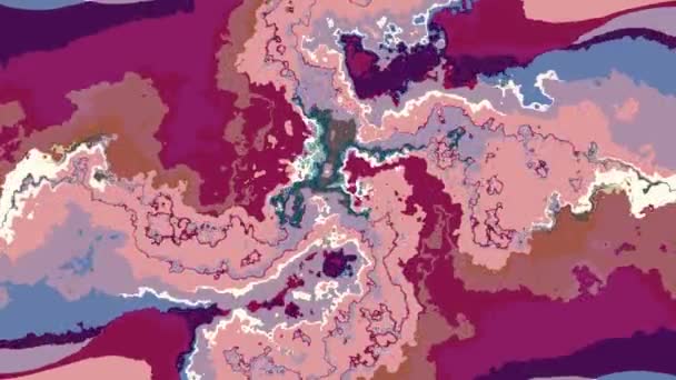 Digital Turbulenta Rörliga Abstrakt Målning Sömlös Loop Animation Bakgrund Nya — Stockvideo