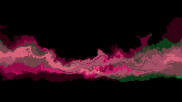 Numérique turbulent mouvement abstrait couleur peinture sans couture boucle animation arrière-plan nouvelle qualité unique art élégant coloré joyeux cool beau mouvement dynamique belle vidéo — Video