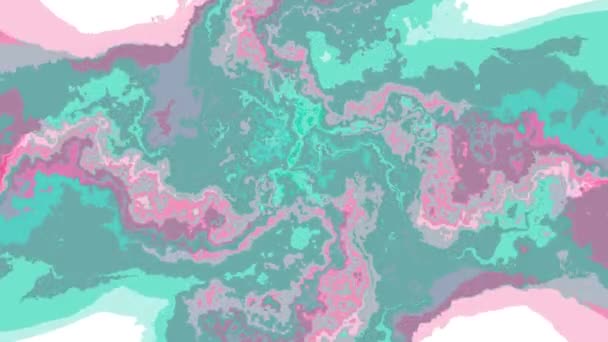 Digitální turbulentní, stěhování, abstraktní barevné Malování bezešvé smyčka animace pozadí nové jedinečné kvality umění stylové barevné radostné pohodě pěkný pohyb dynamické krásné video záznam — Stock video