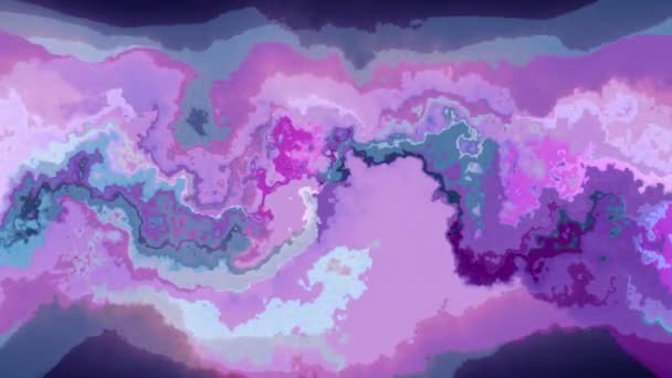 Dijital boyama soyut renk sorunsuz hareket çalkantılı döngü animasyon arka plan yeni benzersiz kalite sanat şık renkli neşeli serin güzel hareket dinamik güzel video görüntüleri — Stok video