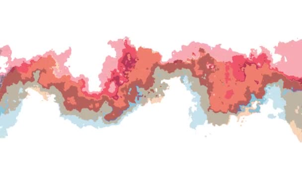 Цифровая турбулентная движущаяся абстрактная цветовая живопись бесшовная петля анимация задний план новое уникальное качество искусства стильный красочный прохладный прохладно динамика движения красивое видео кадры — стоковое видео