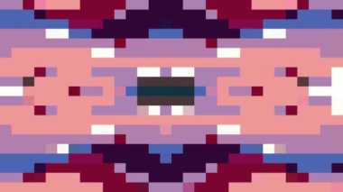 sorunsuz döngü arka plan animasyon yeni kalite evrensel hareket dinamik animasyon retro vintage renkli neşeli dans müzik video görüntüleri hareket soyut piksel blok