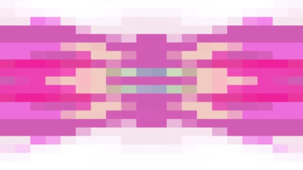 Abstrato pixel bloco movimento sem costura loop fundo animação nova qualidade universal movimento dinâmico animado retro vintage colorido alegre dança música vídeo metragem — Vídeo de Stock