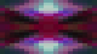 sorunsuz döngü arka plan animasyon yeni kalite evrensel hareket dinamik animasyon retro vintage renkli neşeli dans müzik video görüntüleri hareket soyut piksel blok