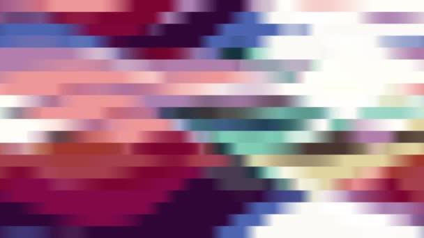 Abstract pixel block moving seamless loop background animation New quality universal motion dynamic animated retro vintage colorful joyful dance music video footage — Stock Video