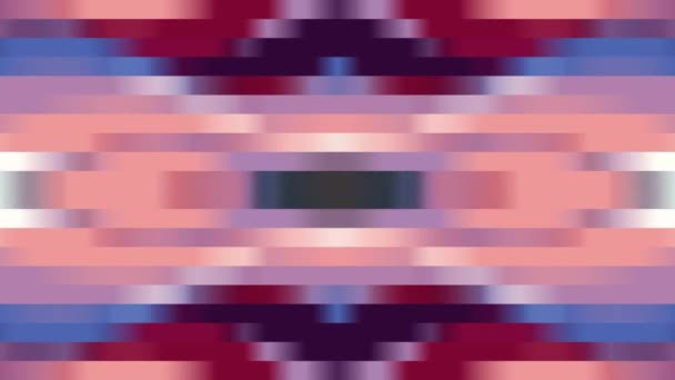 Blok van de abstracte pixel verplaatsen van naadloze loops achtergrondanimatie nieuwe kwaliteit universele beweging dynamische geanimeerde retro vintage kleurrijke vrolijke dans muziek video beelden — Stockvideo