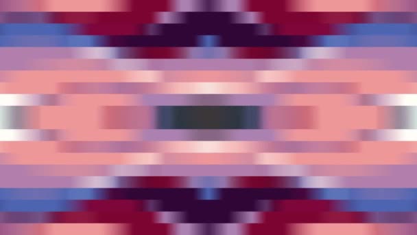 Astratto pixel blocco in movimento senza soluzione di continuità loop sfondo animazione Nuova qualità universale movimento dinamico animato retrò vintage colorato gioioso ballo musica video — Video Stock