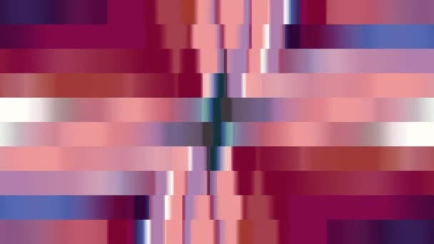 Astratto pixel blocco in movimento senza soluzione di continuità loop sfondo animazione Nuova qualità universale movimento dinamico animato retrò vintage colorato gioioso ballo musica video — Video Stock