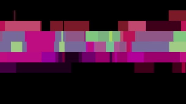 Abstract pixel block moving seamless loop background animation New quality universal motion dynamic animated retro vintage colorful joyful dance music video footage — Stock Video