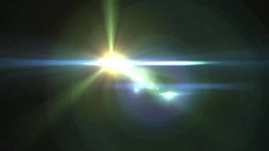 flash solma logo optik lens star için yeşil ışık hareketli parlak animasyon döngüsü arka plan yeni kalite doğal aydınlatma lambası ışınları etkisi dinamik renkli parlak video görüntüleri fişekleri