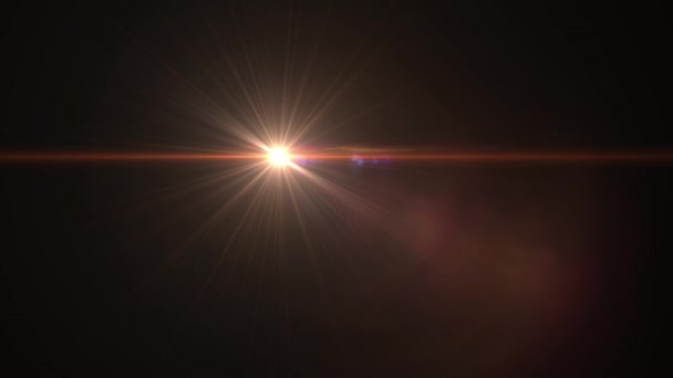 Flash fading bewegende lichten voor logo optische lens ster fakkels glanzende animatie lus achtergrond nieuwe kwaliteit natuurlijke verlichting lamp stralen effect dynamische kleurrijke heldere videobeelden — Stockvideo