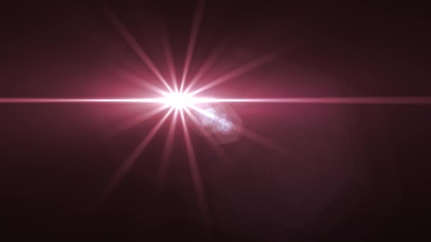 Flash dissolvenza luci rosse in movimento per il logo ottico lente stelle brillanti animazione loop sfondo nuova qualità naturale illuminazione lampada raggi effetto dinamico colorato video luminoso — Video Stock