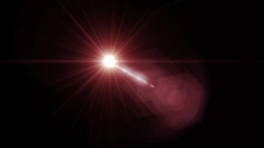 flash fading kırmızı ışıklar logo optik lens star için hareket parlak animasyon döngüsü arka plan yeni kalite doğal aydınlatma lambası ışınları etkisi dinamik renkli parlak video görüntüleri fişekleri