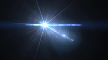 flash solma mavi ışıklar logo optik lens star için hareket parlak animasyon döngüsü arka plan yeni kalite doğal aydınlatma lambası ışınları etkisi dinamik renkli parlak video görüntüleri fişekleri