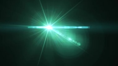 flash solma logo optik lens star için yeşil ışık hareketli parlak animasyon döngüsü arka plan yeni kalite doğal aydınlatma lambası ışınları etkisi dinamik renkli parlak video görüntüleri fişekleri
