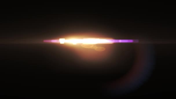 Flash blaknięcie ruchomych świateł dla logo optyczny star flary animacji błyszczące pętli tle nowych jakości naturalne oświetlenie Lampa promienie efekt dynamiczne kolorowe jasne materiału wideo — Wideo stockowe