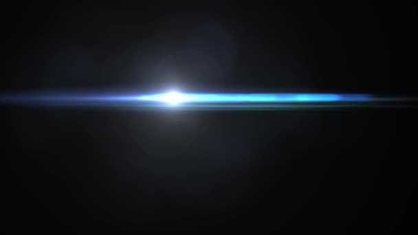 Flash halványuló mozgó fények logó optikai lencse Star trapéznadrág fényes élénkség hurok háttér új minőségi természetes világítás lámpa sugarak hatása dinamikus színes világos videofelvétel — Stock videók