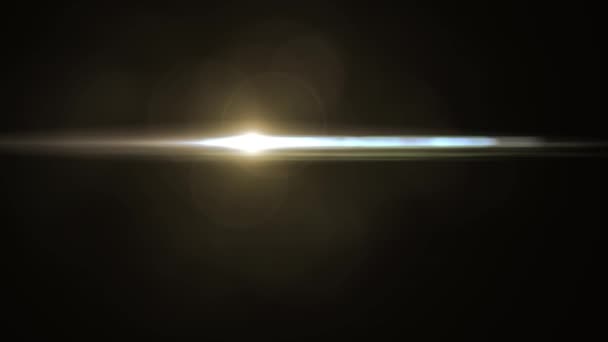 Спалах витісняє рухомі вогні для логотипу оптична лінза зірка спалахує блискучий анімаційний цикл фону нової якості природного освітлення лампи промені ефект динамічний барвистий яскравий відеозапис — стокове відео
