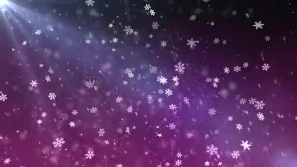 Nieve caída luz animación fondo nueva calidad universal movimiento dinámico animado colorido alegre fiesta música vídeo material de archivo — Vídeo de stock