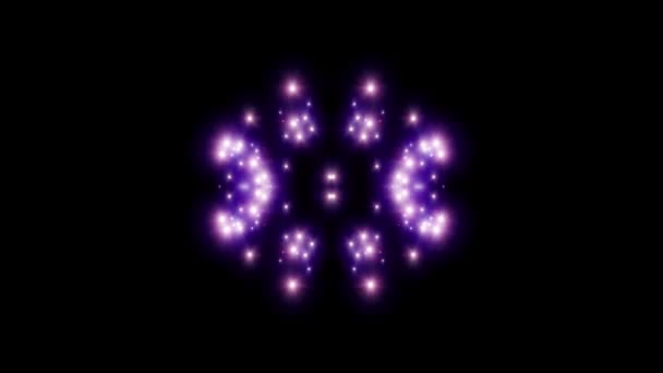 symétrique violet étoile explosion flash brillant boucle animation art arrière-plan nouvelle qualité lumière naturelle lampe rayons effet dynamique coloré lumineux vidéo 