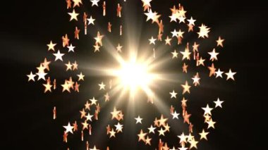 yıldız patlama flash parlak loopable animasyon sanat arka plan yeni kalite doğal aydınlatma lambası etkisi dinamik renkli parlak video görüntüleri ışınları