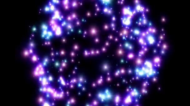 Csillag robbanás flash fényes loopable animáció art háttér új minőségű természetes világítás lámpa sugarak hatása dinamikus színes világos videofelvétel — Stock videók
