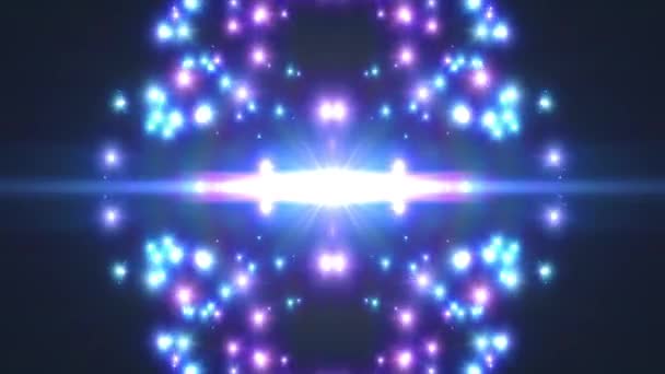 Symmetrical star explosion flash shiny loopable animation art background new quality natural lighting lamp rays effect dynamic colorful bright video footage — Stock Video