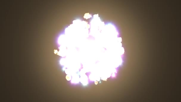 星の爆発フラッシュ光沢のある単発アニメーション美術背景新しい品質自然照明ランプ光線効果動的カラフルな明るい映像 — ストック動画