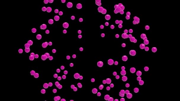 Púrpura cristales poligonales explosión animación fondo nueva calidad universal movimiento dinámico animado colorido alegre fresco vídeo metraje — Vídeo de stock