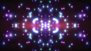 simetrik ışıltı mor mavi flaş ışıkları fişekleri parlak yayılan ışınları loopable animasyon arka plan yeni kalite doğal aydınlatma lambası etkisi dinamik renkli parlak video görüntüleri