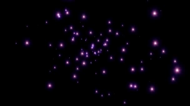 Luces de destello de brillo que propagan las bengalas brillante animación loopable fondo nueva calidad iluminación natural lámpara rayos efecto dinámico colorido brillante video metraje — Vídeos de Stock