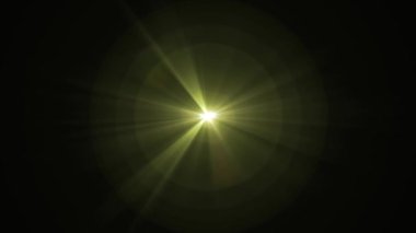 parlak bokeh sorunsuz döngü animasyon arka plan Sanat Merkezi yellowstar Parlatıcı optik lens döner fişekleri - yeni kalite doğal aydınlatma lambası etkisi dinamik renkli parlak video görüntüleri ışınları