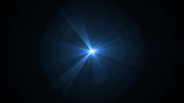 parlak bokeh sorunsuz döngü animasyon arka plan Sanat Merkezi mavi yıldız Parlatıcı optik lens döner fişekleri - yeni kalite doğal aydınlatma lambası etkisi dinamik renkli parlak video görüntüleri ışınları