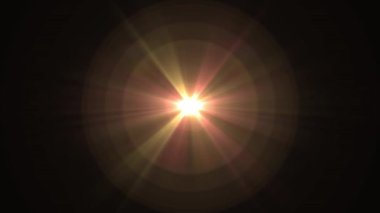 parlak bokeh sorunsuz döngü animasyon arka plan Sanat Merkezi yellowstar Parlatıcı optik lens döner fişekleri - yeni kalite doğal aydınlatma lambası etkisi dinamik renkli parlak video görüntüleri ışınları