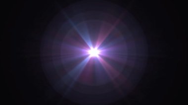 parlak bokeh sorunsuz döngü animasyon arka plan Sanat Merkezi yıldız Parlatıcı optik lens döner fişekleri - yeni kalite doğal aydınlatma lambası etkisi dinamik renkli parlak video görüntüleri ışınları