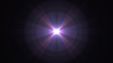 parlak bokeh sorunsuz döngü animasyon arka plan Sanat Merkezi yıldız Parlatıcı optik lens döner fişekleri - yeni kalite doğal aydınlatma lambası etkisi dinamik renkli parlak video görüntüleri ışınları