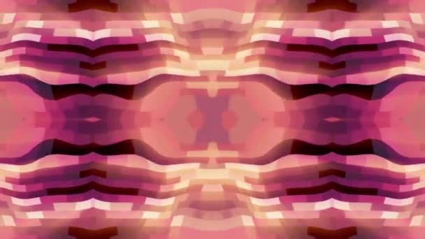 Soft turbulent ornamental shiny light rays kaleidoscope ethnic tribal psychedelic pattern animation New quality retro vintage holiday native universal motion dynamic cool nice joyful music video — Stock Video