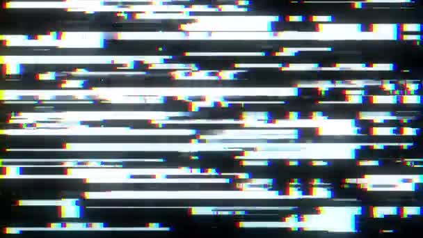 Snabb glitch störningar skärmbakgrund för logotyp animation nya kvalitet digital twitch teknik färgglada videofilmer — Stockvideo