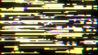 Hızlı sarı aksaklık girişim ekran arka planı için logo animasyon yeni kalite dijital seğirme teknoloji renkli video görüntüleri