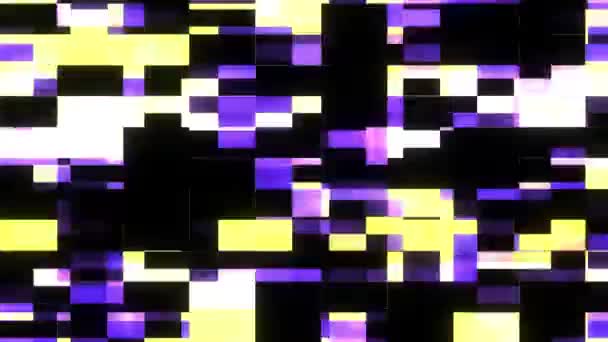 écran d'interférence rapide jaune glitch fond pour l'animation logo nouvelle technologie de secousse numérique de qualité séquences vidéo colorées 