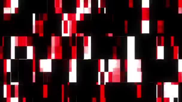 Schnelle Störung Störung Bildschirm Hintergrund für Logo-Animation neue Qualität digitale Twitch-Technologie bunte Videomaterial — Stockvideo