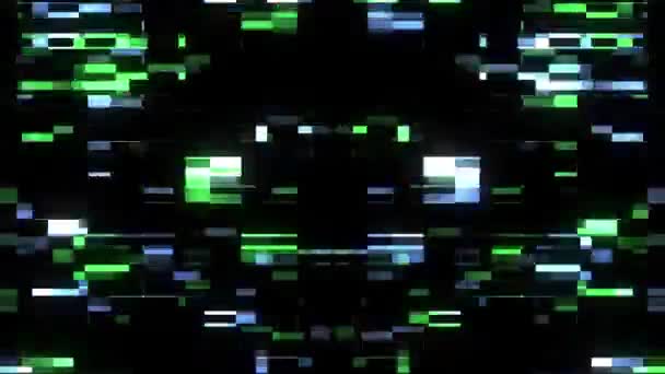 Швидкий глюк інтерференційний екран фон для анімації логотипу нова якісна технологія цифрового переплетення барвисті відеозаписи — стокове відео