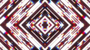 hızlı simetrik parlak elmas şekli aksaklık girişim ekran arka planı için logo animasyon yeni kalite dijital seğirme teknoloji desen renkli video görüntüleri