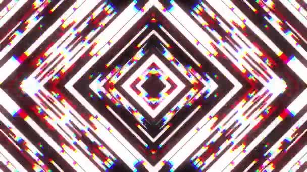 rapide symétrique brillant diamant forme glitch interférence écran fond pour logo animation nouvelle qualité numérique twitch technologie modèle vidéo coloré 