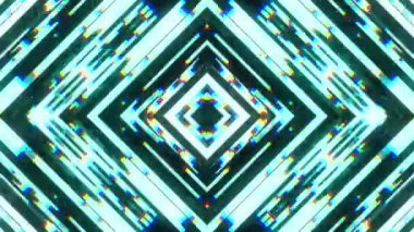 hızlı simetrik parlak elmas şekli aksaklık girişim ekran arka planı için logo animasyon yeni kalite dijital seğirme teknoloji desen renkli video görüntüleri