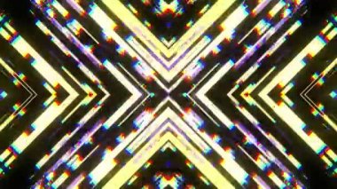 hızlı simetrik çapraz şekil parlak parıltı girişim ekran arka planı için logo animasyon yeni kalite dijital seğirme teknoloji desen renkli video görüntüleri