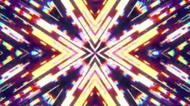 hızlı simetrik ok şekli parlak parıltı girişim ekran arka planı için logo animasyon yeni kalite dijital seğirme teknoloji desen renkli video görüntüleri